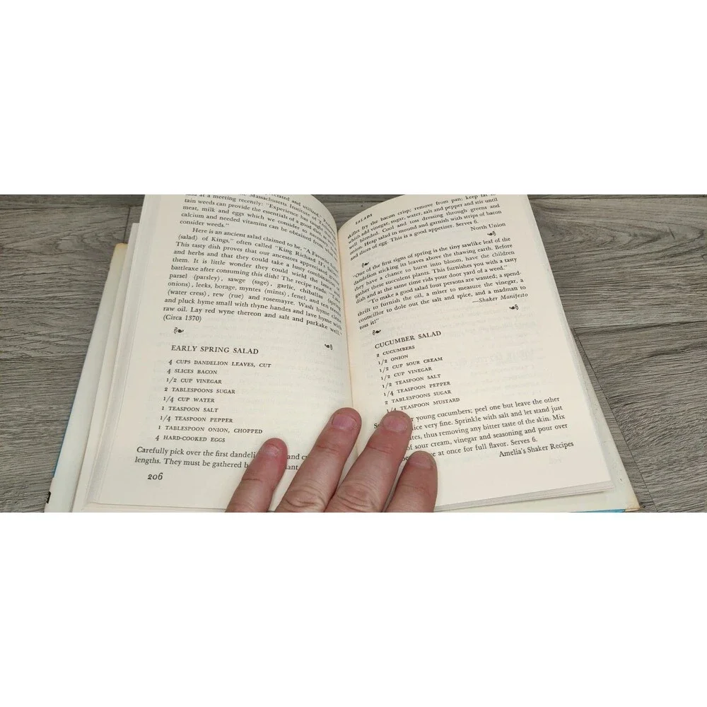 The Shaker Cookbook Not By Bread Alone Caroline Piercy 1973 Vintage Cooking